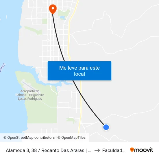Alameda 3, 38 / Recanto Das Araras | Cmei Araras to Faculdade Itop map
