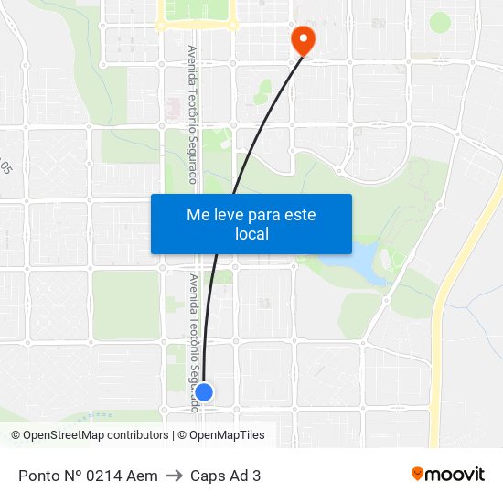 Ponto Nº 0214 Aem to Caps Ad 3 map