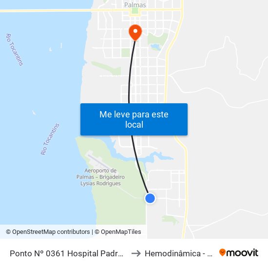 Ponto Nº 0361 Hospital Padre Luso to Hemodinâmica - HGP map