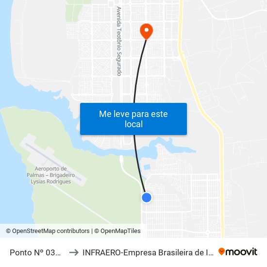 Ponto Nº 0362 Entrada Bertaville to INFRAERO-Empresa Brasileira de Infra-Estrutura Aeroportuária-Área Comercial map