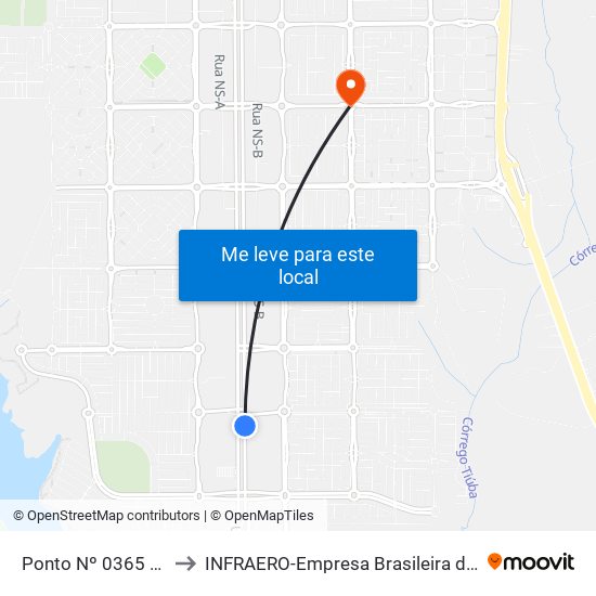 Ponto Nº 0365 Frente P/ Complexo Ulbra to INFRAERO-Empresa Brasileira de Infra-Estrutura Aeroportuária-Área Comercial map