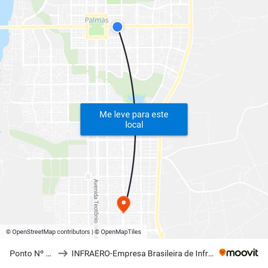 Ponto Nº 0007 Blackout to INFRAERO-Empresa Brasileira de Infra-Estrutura Aeroportuária-Área Comercial map