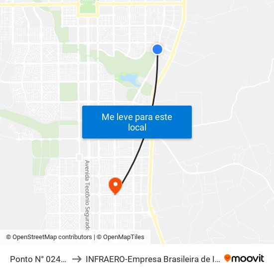 Ponto N° 0246 Frente P/ Energisa to INFRAERO-Empresa Brasileira de Infra-Estrutura Aeroportuária-Área Comercial map