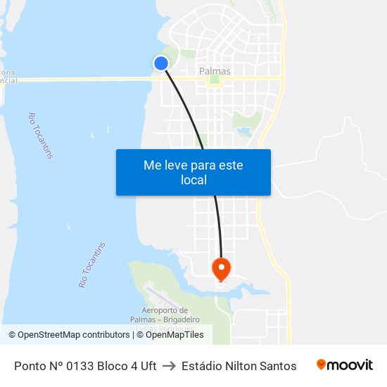 Uft - Engenharia Elétrica to Estádio Nilton Santos map