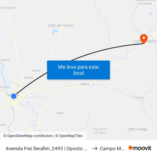 Avenida Frei Serafim, 2493 | Oposto Ao Hgv to Campo Maior map