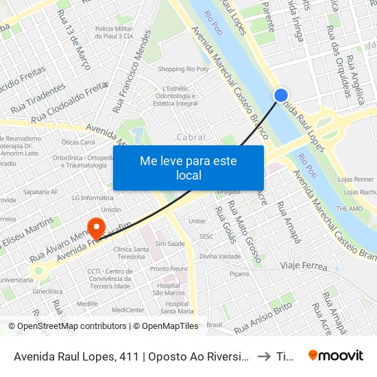 Avenida Raul Lopes, 411 | Oposto Ao Riverside Shopping to Timon map