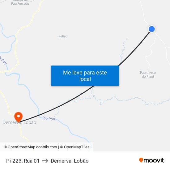 Pi-223, Rua 01 to Demerval Lobão map