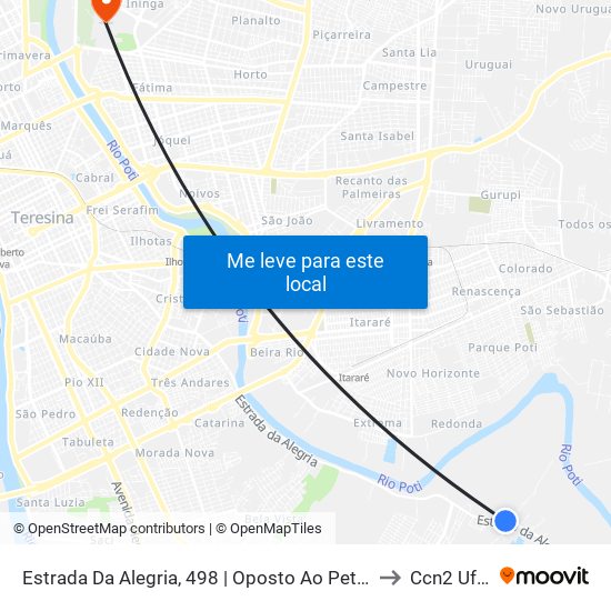 Estrada Da Alegria, 498 | Oposto Ao Petrel to Ccn2 Ufpi map