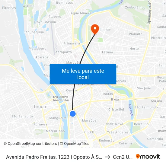 Avenida Pedro Freitas, 1223 | Oposto À Strans to Ccn2 Ufpi map