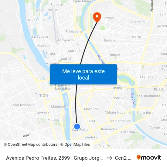 Avenida Pedro Freitas, 2599 | Grupo Jorge Batista to Ccn2 Ufpi map