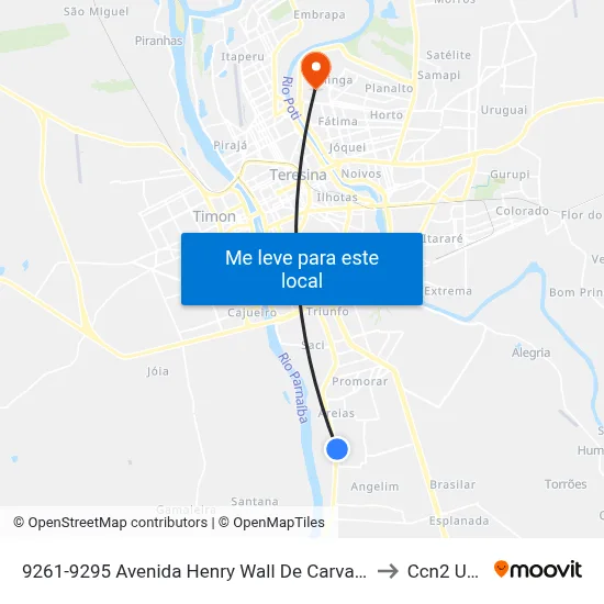 9261-9295 Avenida Henry Wall De Carvalho to Ccn2 Ufpi map