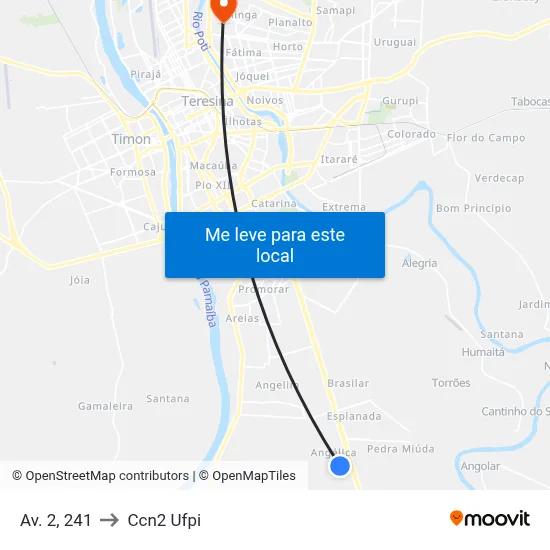 Av. 2, 241 to Ccn2 Ufpi map