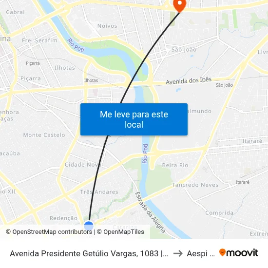 Avenida Presidente Getúlio Vargas, 1083 | Oposto À Discar to Aespi Fapi map