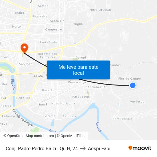 Conj. Padre Pedro Balzi | Qu H, 24 to Aespi Fapi map