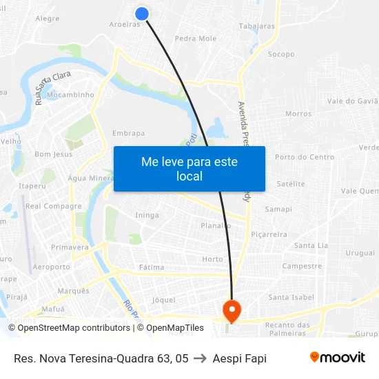 Res. Nova Teresina-Quadra 63, 05 to Aespi Fapi map