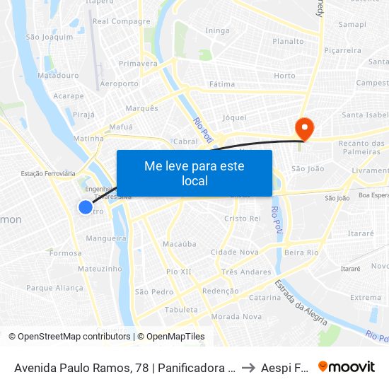 Avenida Paulo Ramos, 78 | Panificadora Ideal to Aespi Fapi map