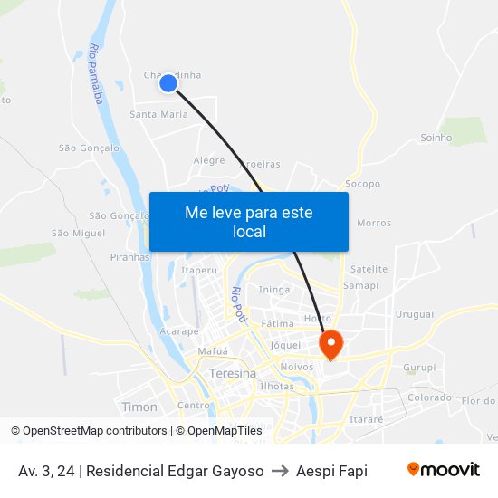 Av. 3, 24 | Residencial Edgar Gayoso to Aespi Fapi map