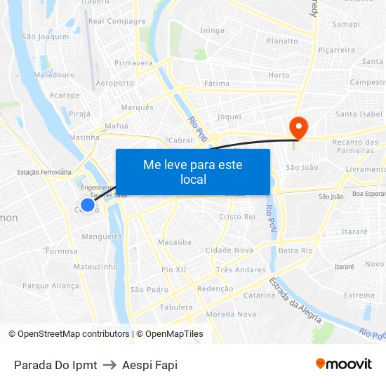 Parada Do Ipmt to Aespi Fapi map