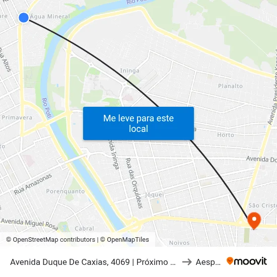 Avenida Duque De Caxias, 4069 | Próximo Ao Balão Da Coca Cola to Aespi Fapi map