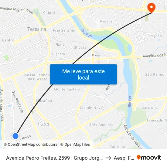 Avenida Pedro Freitas, 2599 | Grupo Jorge Batista to Aespi Fapi map
