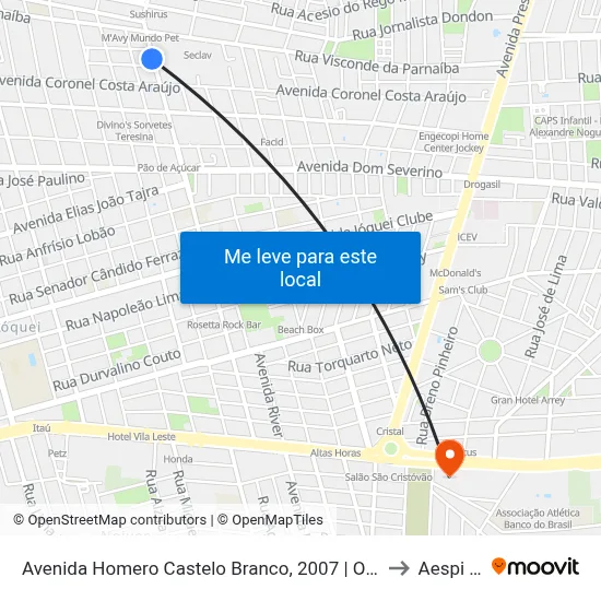 Avenida Homero Castelo Branco, 2007 | Oposto Ao Ibama to Aespi Fapi map