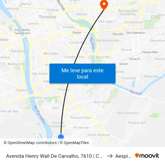 Avenida Henry Wall De Carvalho, 7610 | Cemitério Da Areias to Aespi Fapi map