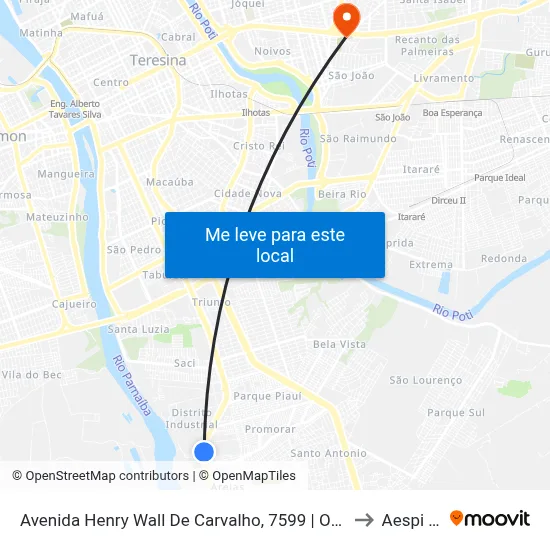 Avenida Henry Wall De Carvalho, 7599 | Oposto À  Ambev to Aespi Fapi map