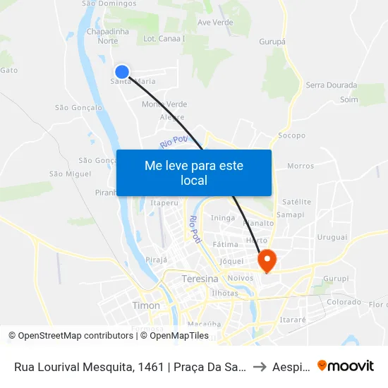 Rua Lourival Mesquita, 1461 | Praça Da Santa Maria Da Codipi to Aespi Fapi map