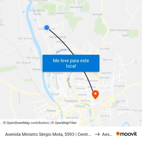 Avenida Ministro Sérgio Mota, 5593 | Centro De Produção Do Pq. Wall Ferraz to Aespi Fapi map