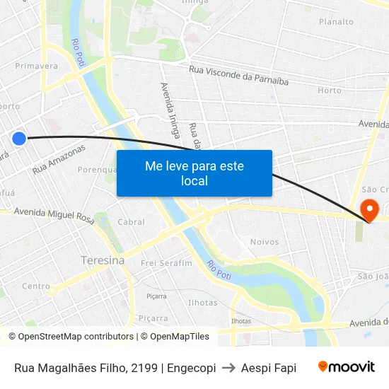Rua Magalhães Filho, 2199 | Engecopi to Aespi Fapi map