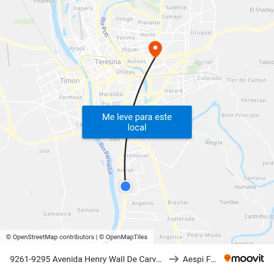 9261-9295 Avenida Henry Wall De Carvalho to Aespi Fapi map