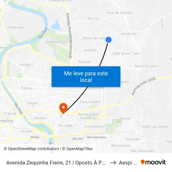 Avenida Zequinha Freire, 21 | Oposto À Padaria Provare to Aespi Fapi map