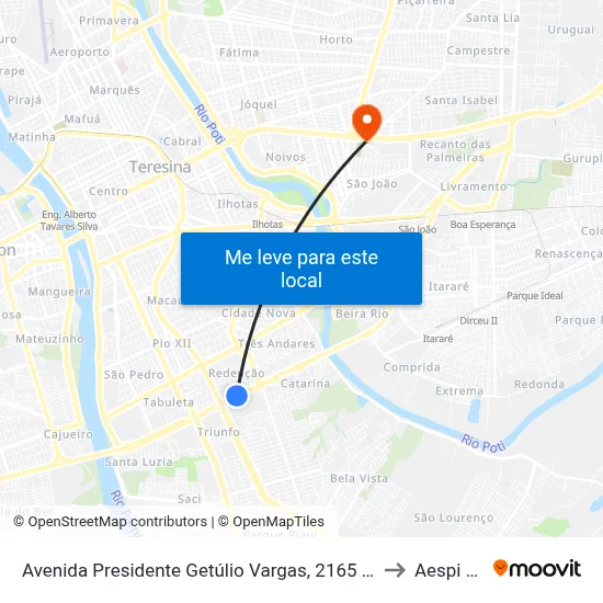 Avenida Presidente Getúlio Vargas, 2165 | Lord Hotel to Aespi Fapi map