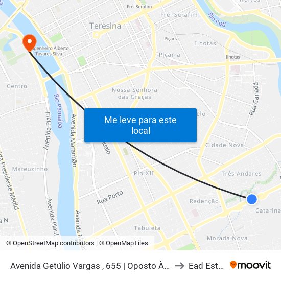 Avenida Getúlio Vargas , 655 | Oposto À Rodoviária to Ead Estácio map