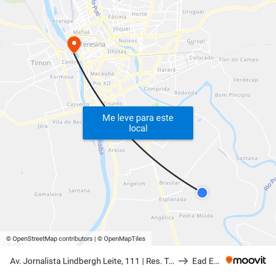 Av. Jornalista Lindbergh Leite, 111 | Res. Torquato Neto, Quadra Ag to Ead Estácio map