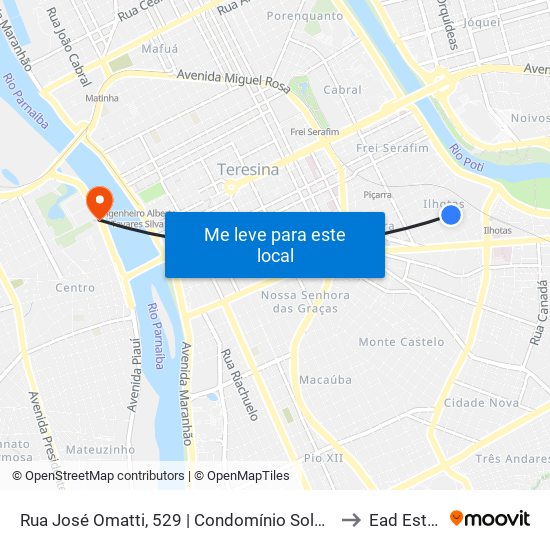 Rua José Omatti, 529 | Condomínio Solar Do Longá to Ead Estácio map