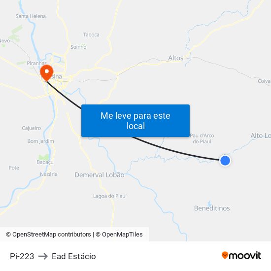 Pi-223 to Ead Estácio map