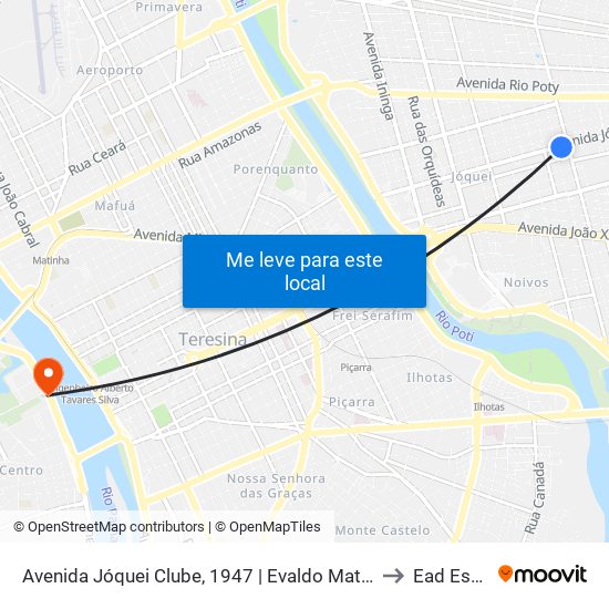 Avenida Jóquei Clube, 1947 | Evaldo Matos Imoboliária to Ead Estácio map
