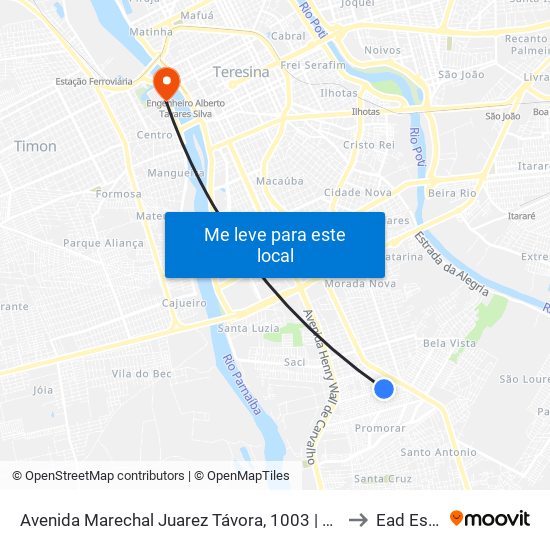 Avenida Marechal Juarez Távora, 1003 | Colégio São José to Ead Estácio map