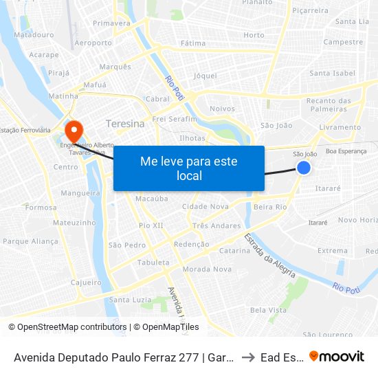 Avenida Deputado Paulo Ferraz 277 | Garagem São Cristóvão to Ead Estácio map