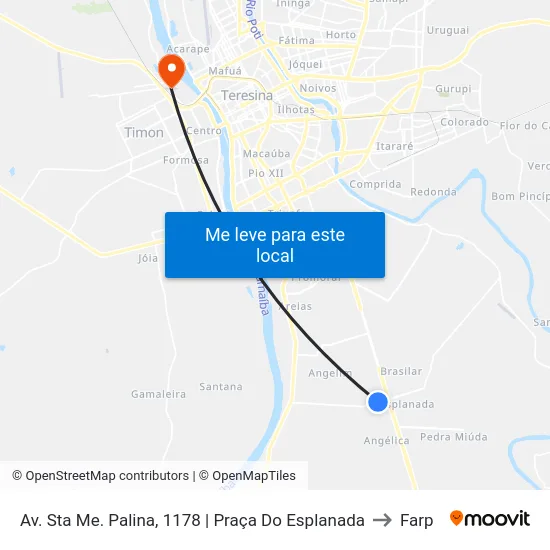 Av. Sta Me. Palina, 1178 | Praça Do Esplanada to Farp map