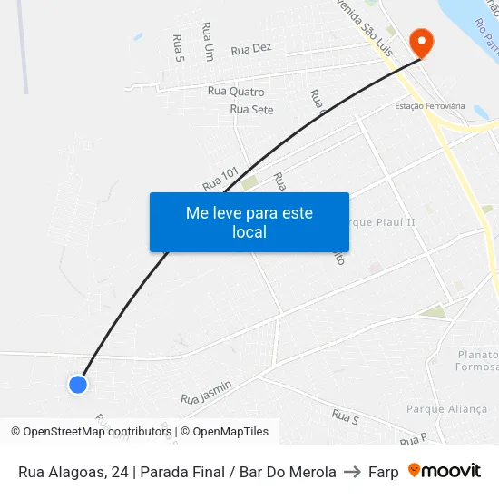 Rua Alagoas, 24 | Parada Final / Bar Do Merola to Farp map
