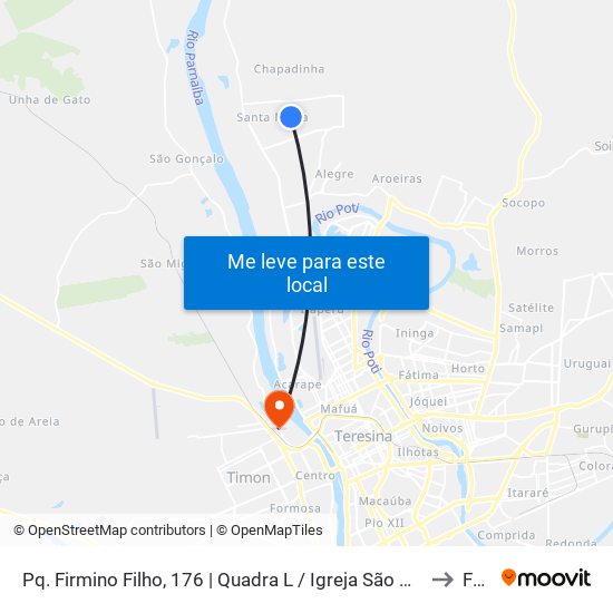 Pq. Firmino Filho, 176 | Quadra L / Igreja São Vicente Pallotti to Farp map
