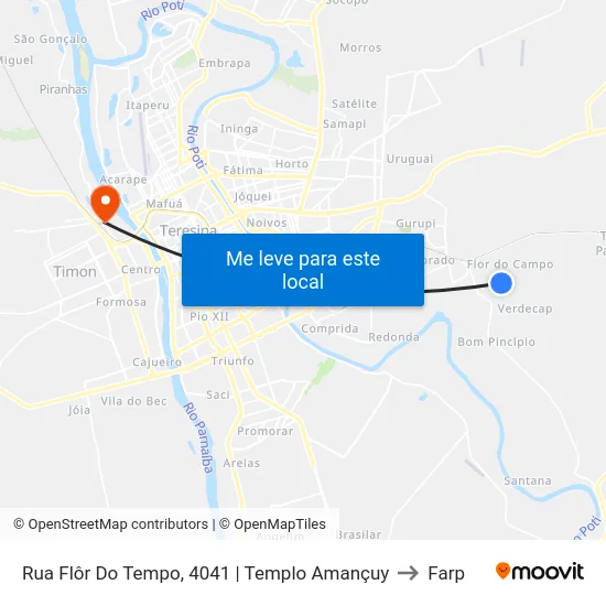 Rua Flôr Do Tempo, 4041 | Templo Amançuy to Farp map