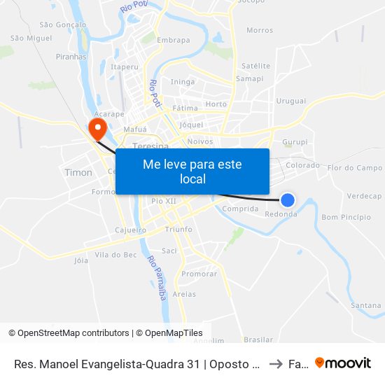 Res. Manoel Evangelista-Quadra 31 | Oposto Ao Nº 30 to Farp map