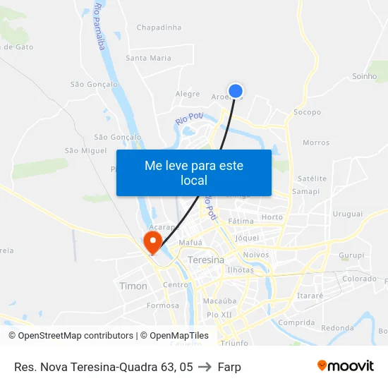 Res. Nova Teresina-Quadra 63, 05 to Farp map