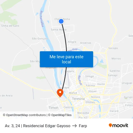 Av. 3, 24 | Residencial Edgar Gayoso to Farp map