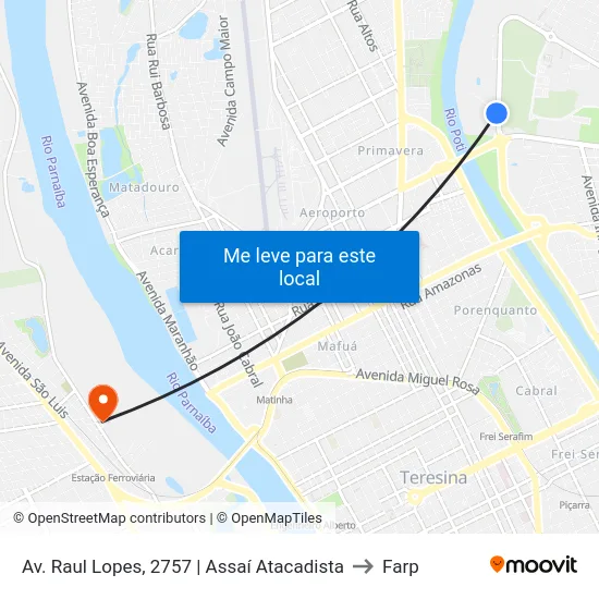 Av. Raul Lopes, 2757 | Assaí Atacadista to Farp map
