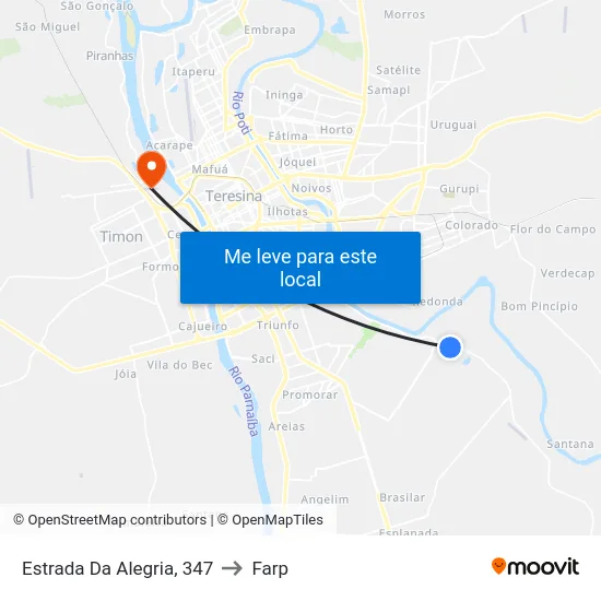 Estrada Da Alegria, 347 to Farp map