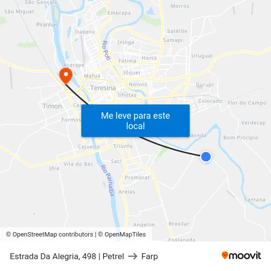 Estrada Da Alegria, 498 | Petrel to Farp map